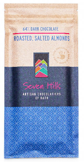 64% Dark Chocolate Blend with Salted, Roasted Almonds