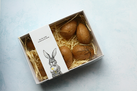 Caramelised White Chocolate Eggs
